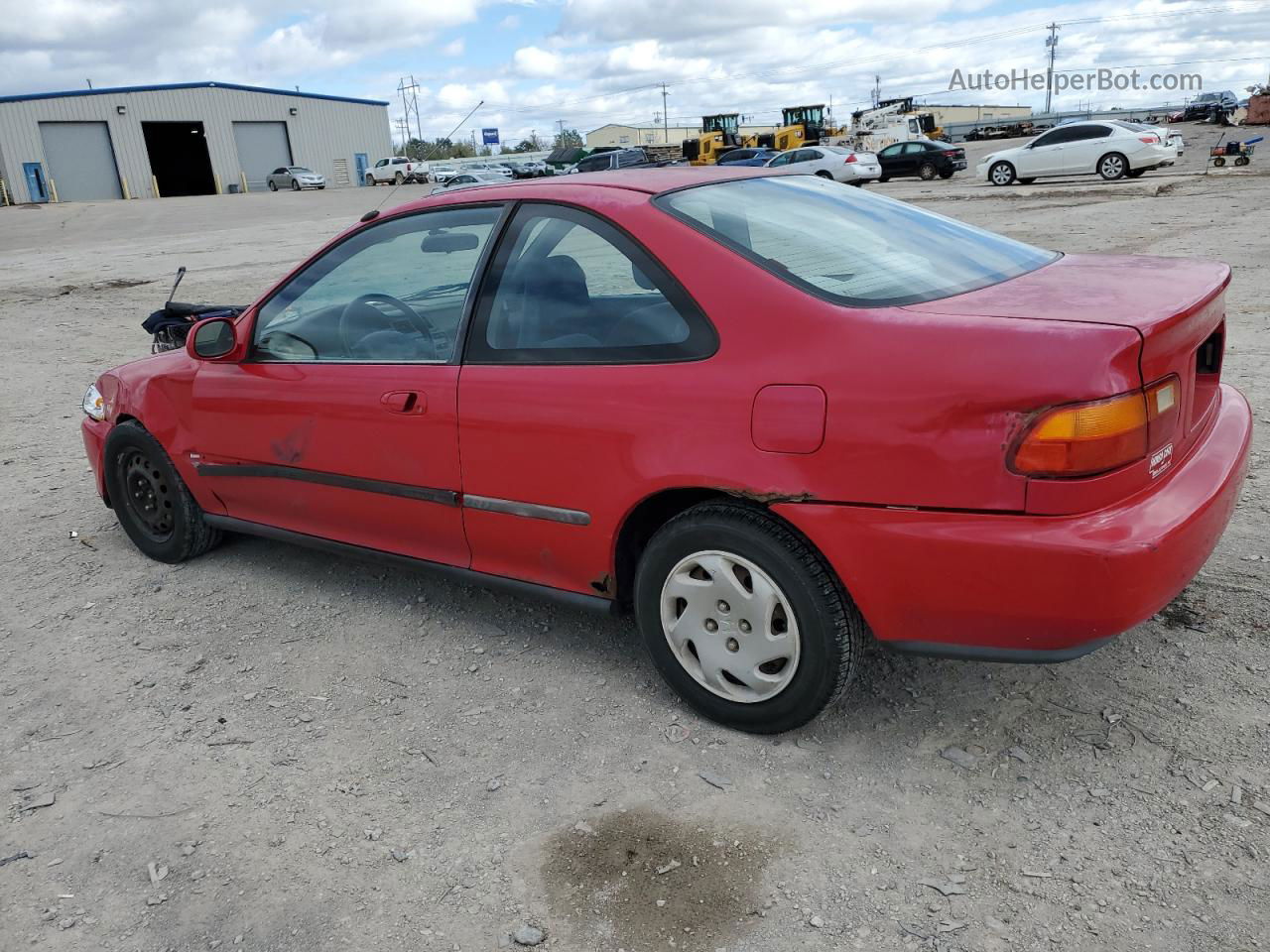 1995 Honda Civic Ex Red vin: 2HGEJ1128SH551463