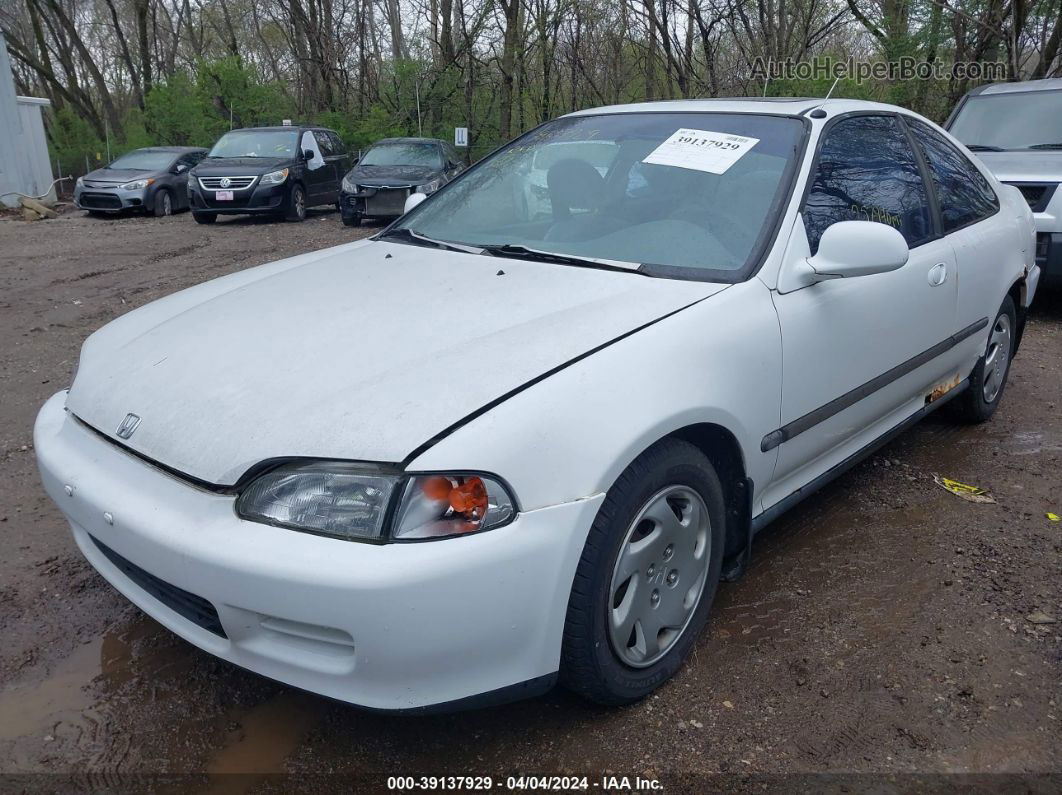 1994 Honda Civic Ex White vin: 2HGEJ112XRH526736