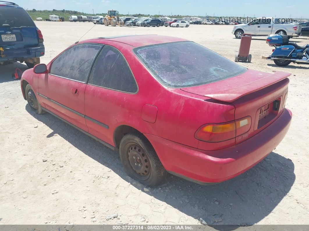 1994 Honda Civic Ex Red vin: 2HGEJ1133RH513996