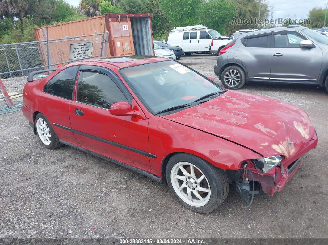 1995 Honda Civic Ex Red vin: 2HGEJ1223SH535458