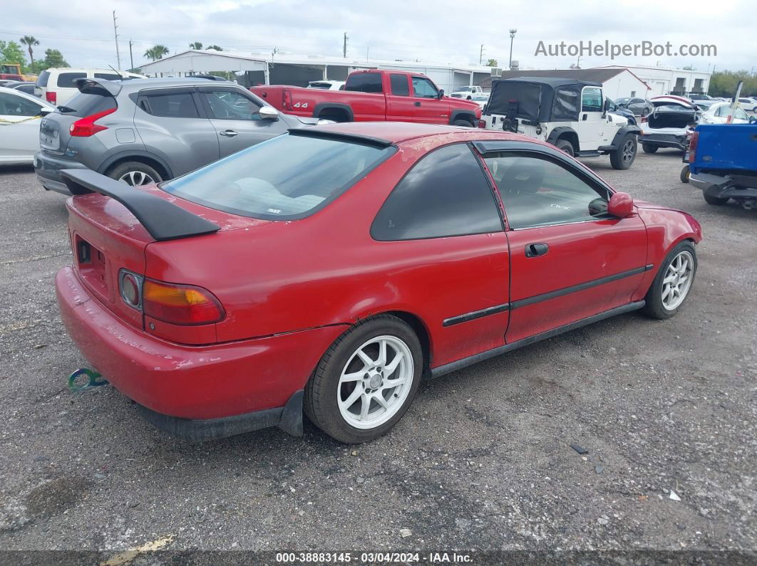 1995 Honda Civic Ex Red vin: 2HGEJ1223SH535458