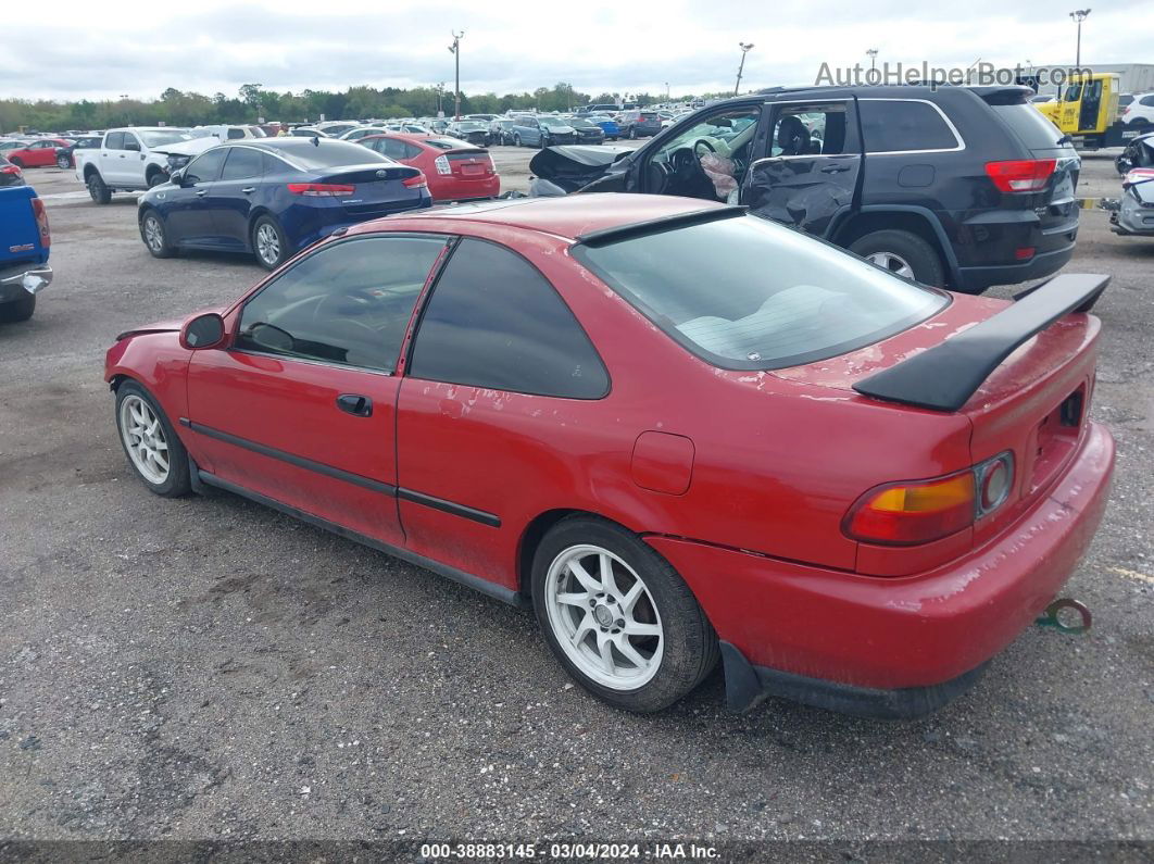 1995 Honda Civic Ex Red vin: 2HGEJ1223SH535458