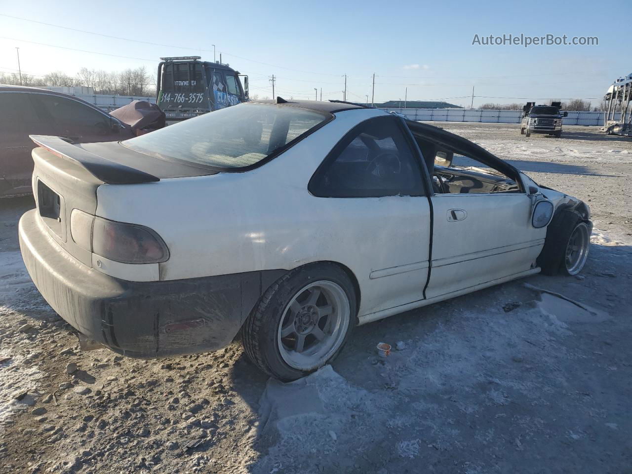 1994 Honda Civic Ex White vin: 2HGEJ1228RH526944