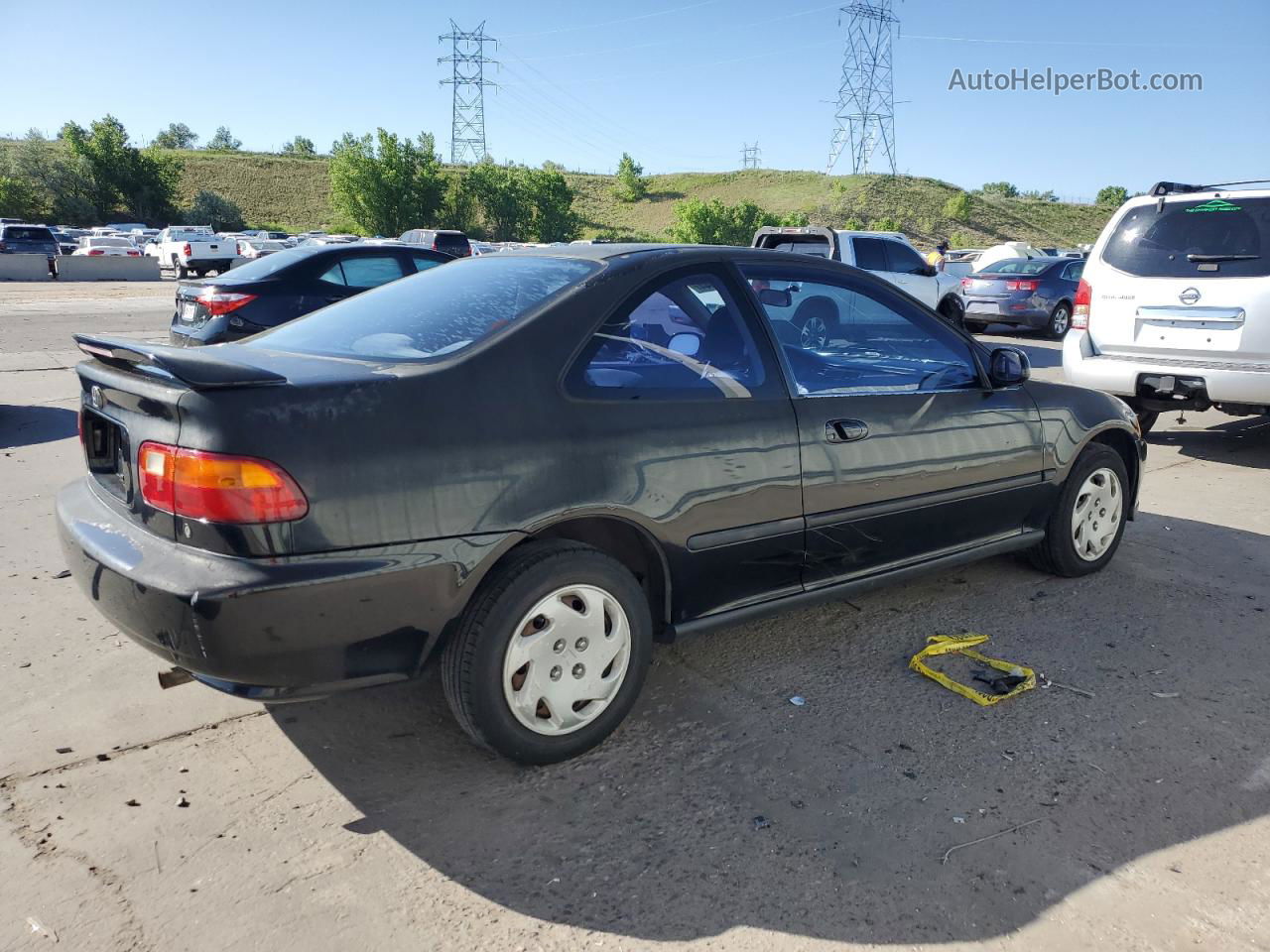 1995 Honda Civic Ex Black vin: 2HGEJ1228SH570304