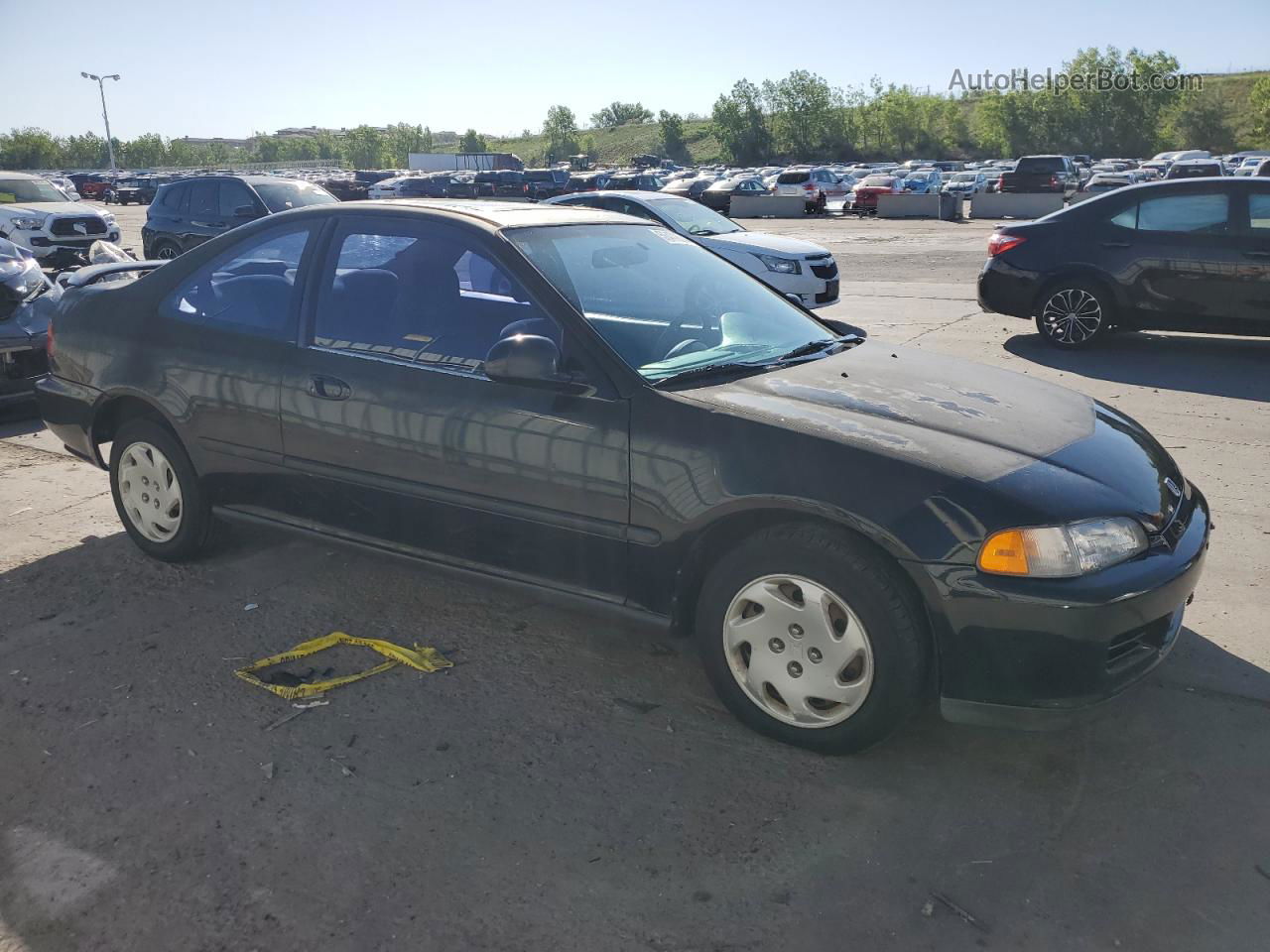 1995 Honda Civic Ex Black vin: 2HGEJ1228SH570304