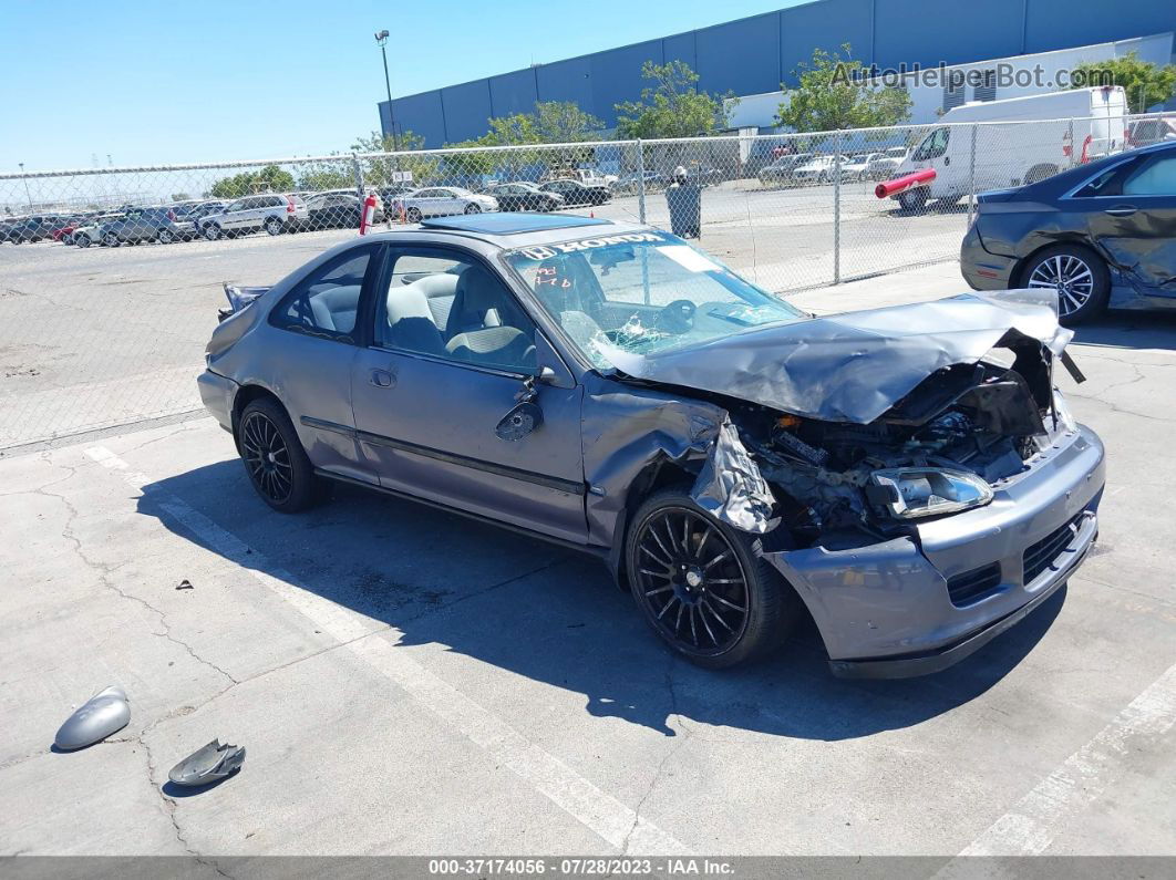 1995 Honda Civic Ex Gray vin: 2HGEJ1234SH527121