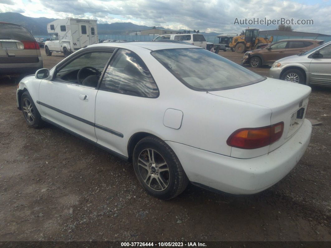 1994 Honda Civic Ex White vin: 2HGEJ1237RH535904