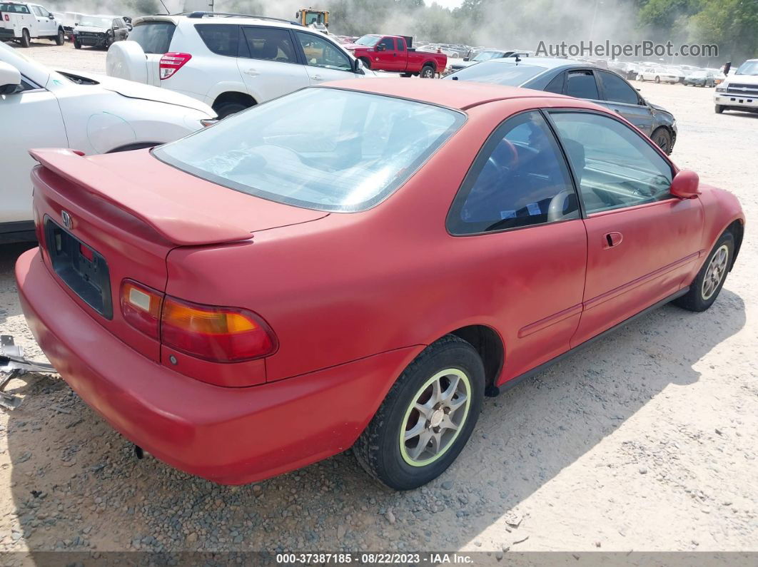 1994 Honda Civic Dx Red vin: 2HGEJ2120RH542448