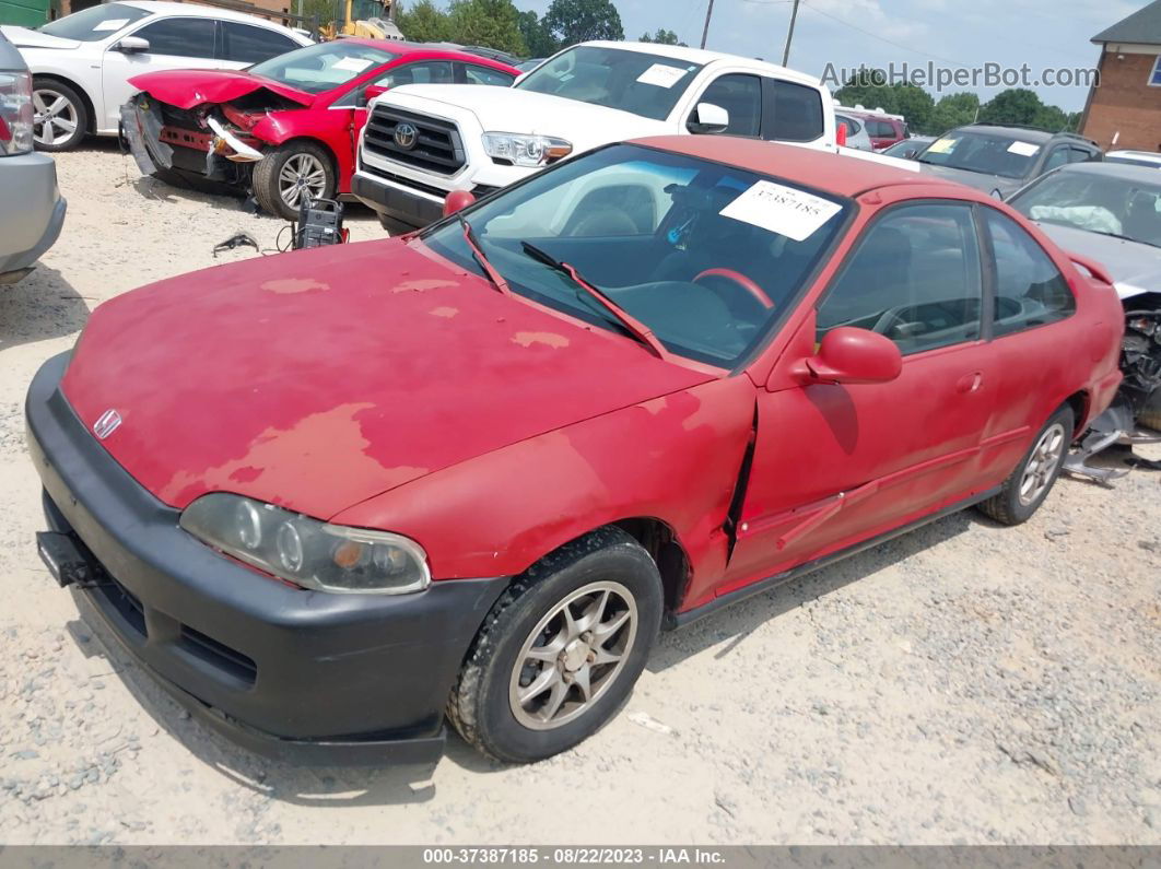 1994 Honda Civic Dx Red vin: 2HGEJ2120RH542448