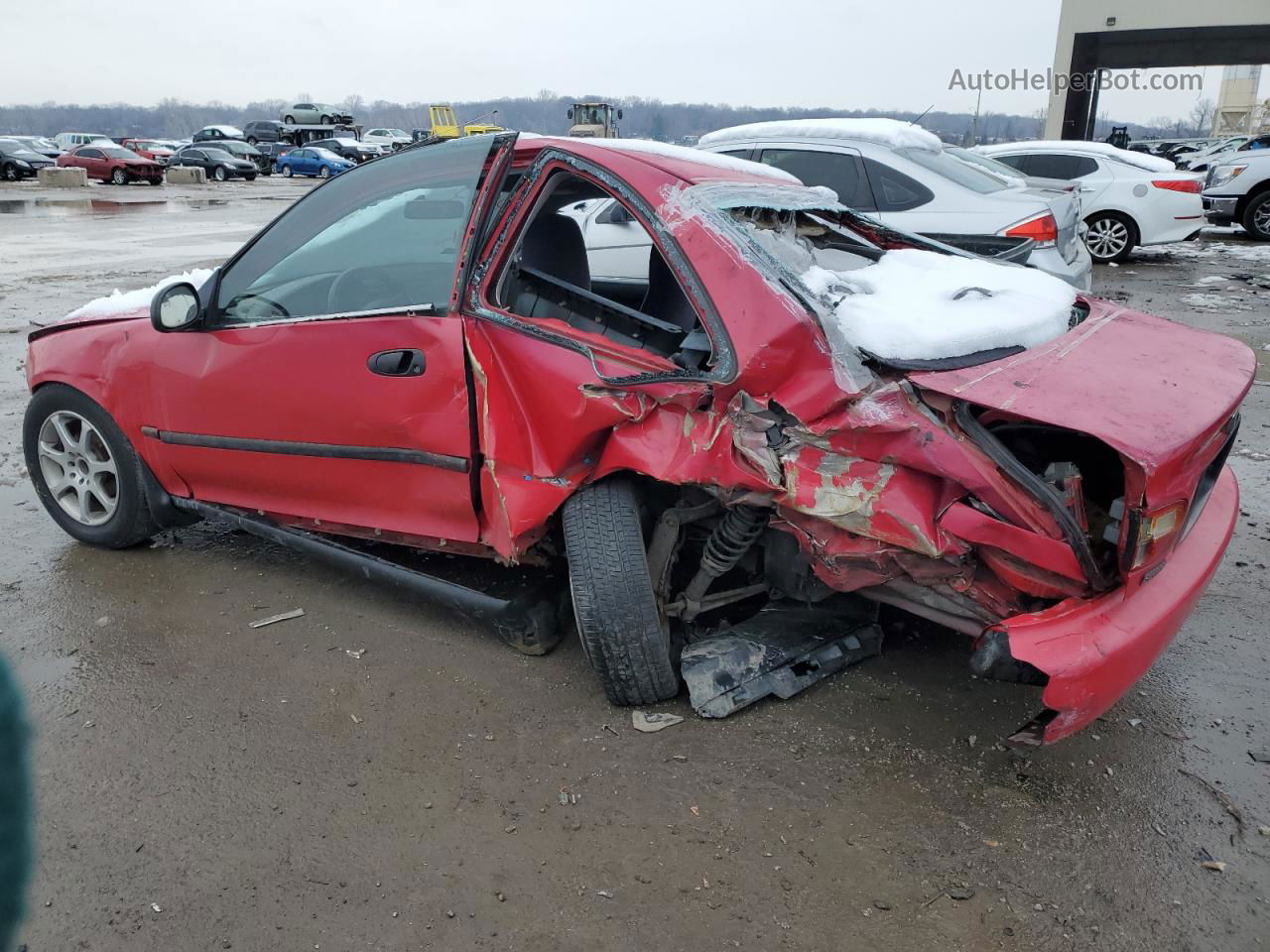 1995 Honda Civic Dx Red vin: 2HGEJ2123SH538920