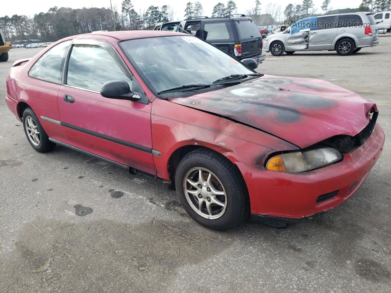 1995 Honda Civic Dx Red vin: 2HGEJ2123SH551179