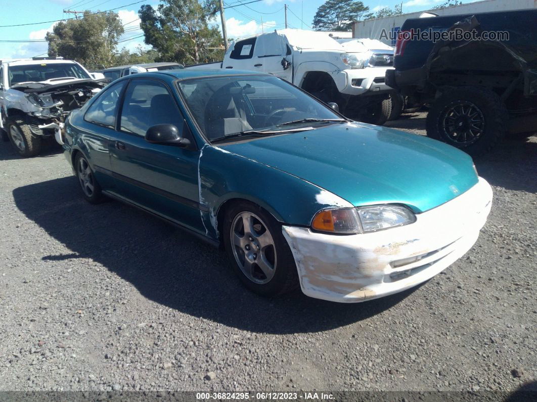 1995 Honda Civic Dx Бирюзовый vin: 2HGEJ2127SH534921