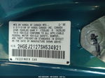 1995 Honda Civic Dx Teal vin: 2HGEJ2127SH534921