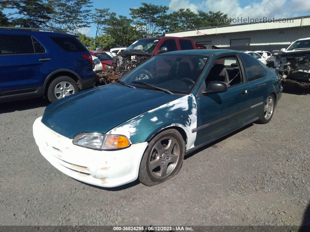 1995 Honda Civic Dx Бирюзовый vin: 2HGEJ2127SH534921