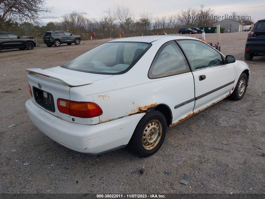 1993 Honda Civic Dx White vin: 2HGEJ2142PH511135