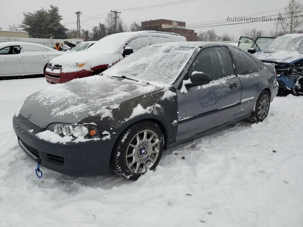 1995 Honda Civic Dx Серый vin: 2HGEJ2220SH533740