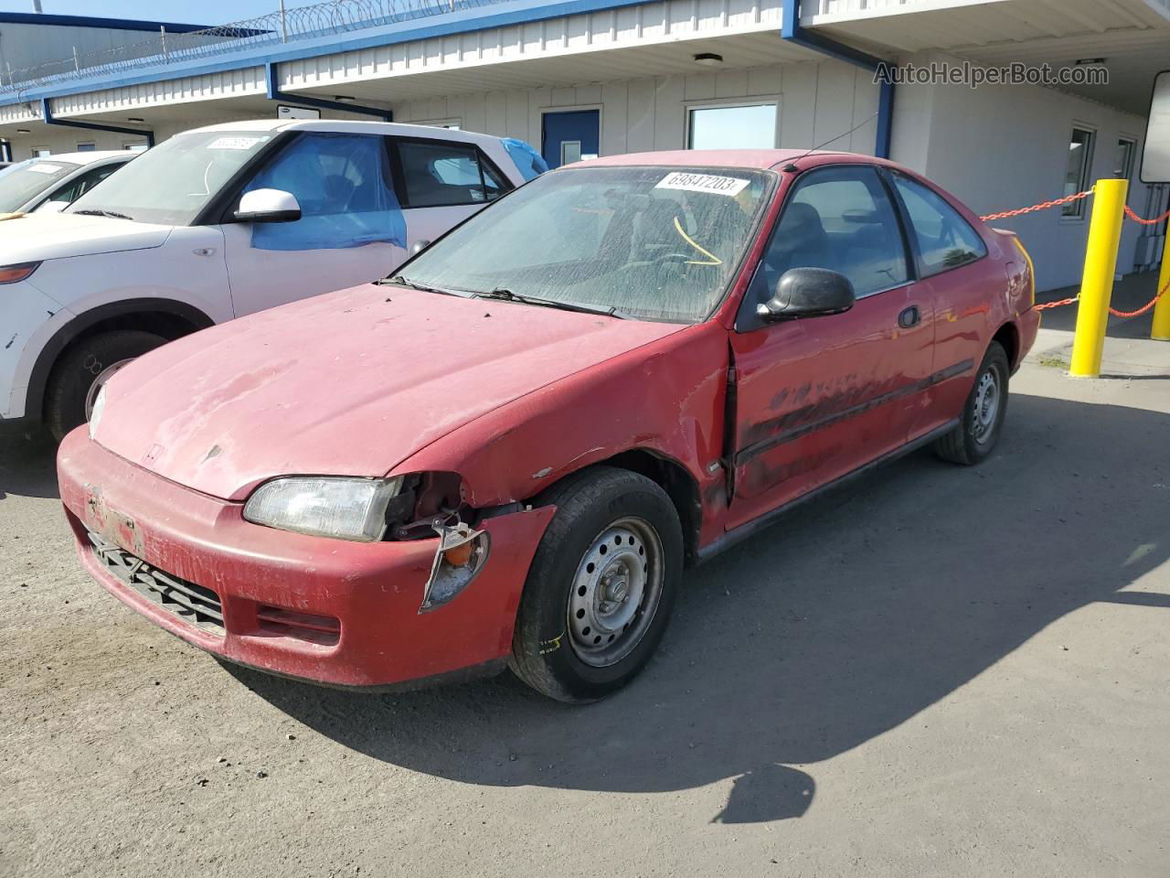 1994 Honda Civic Dx Red vin: 2HGEJ2222RH505917