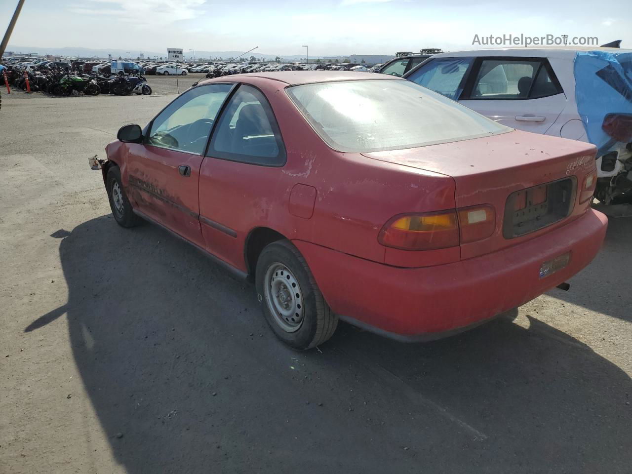 1994 Honda Civic Dx Red vin: 2HGEJ2222RH505917