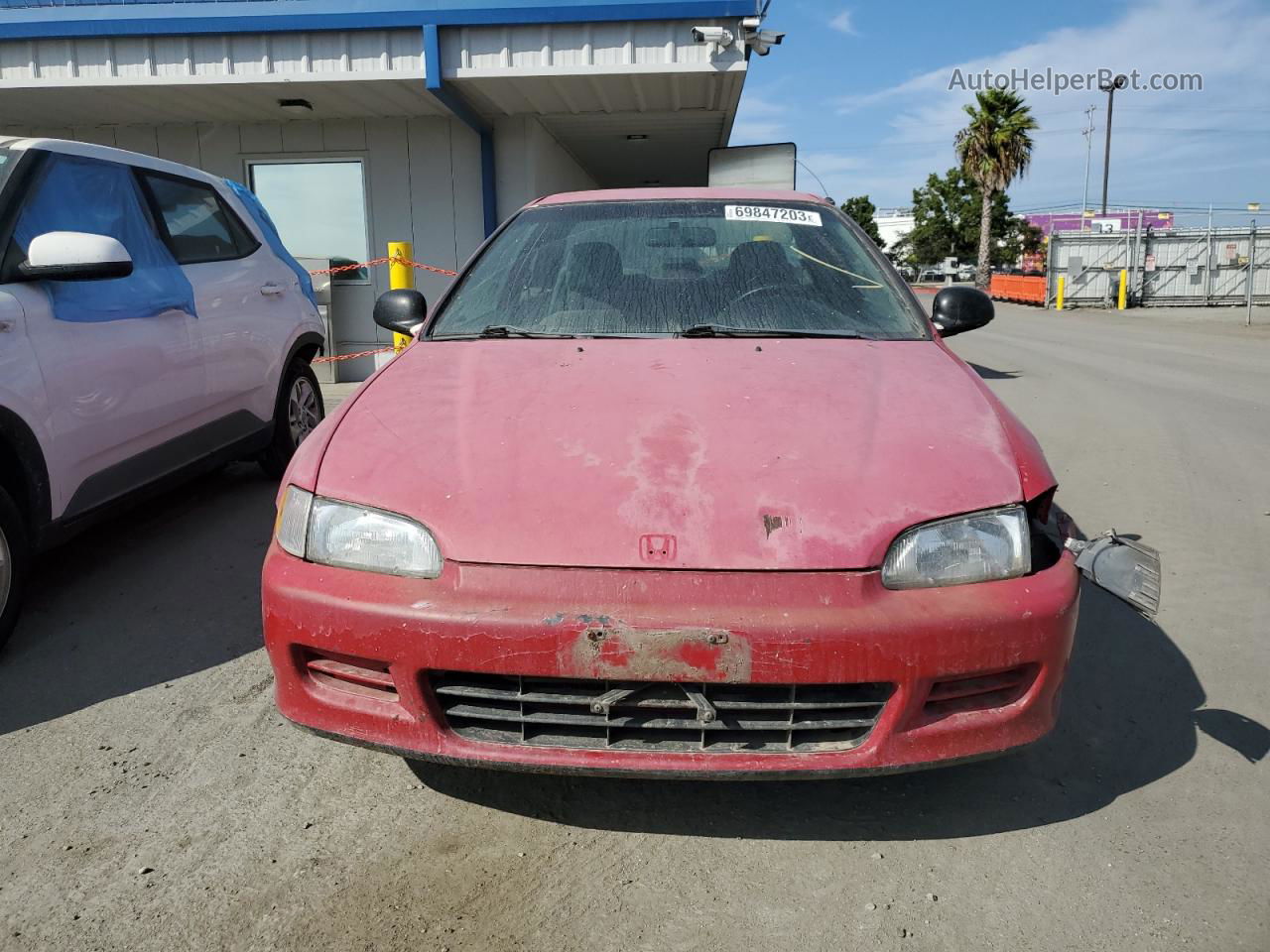 1994 Honda Civic Dx Red vin: 2HGEJ2222RH505917