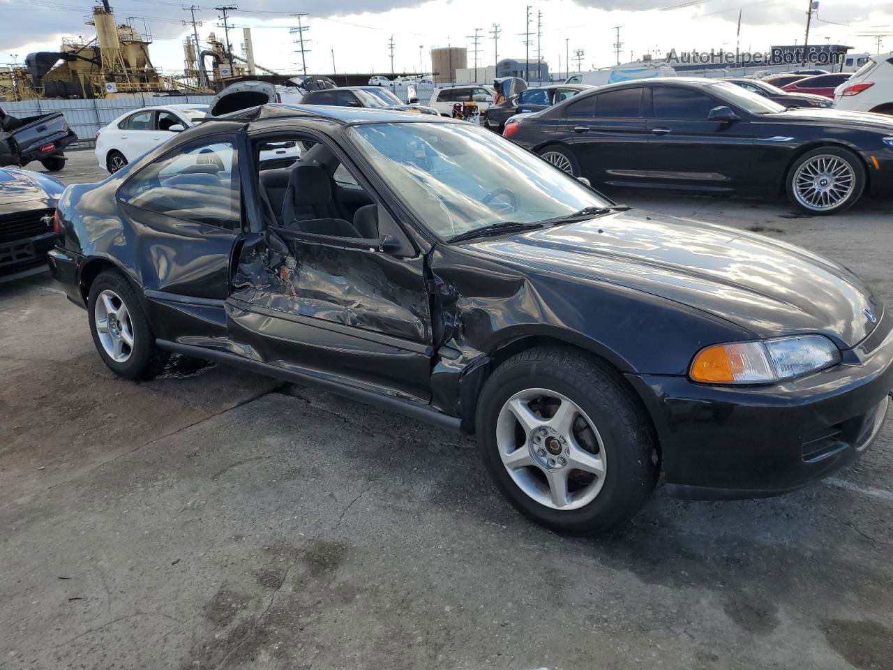 1995 Honda Civic Dx Black vin: 2HGEJ2223SH530735