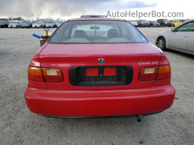 1995 Honda Civic Dx Red vin: 2HGEJ2225SH556284