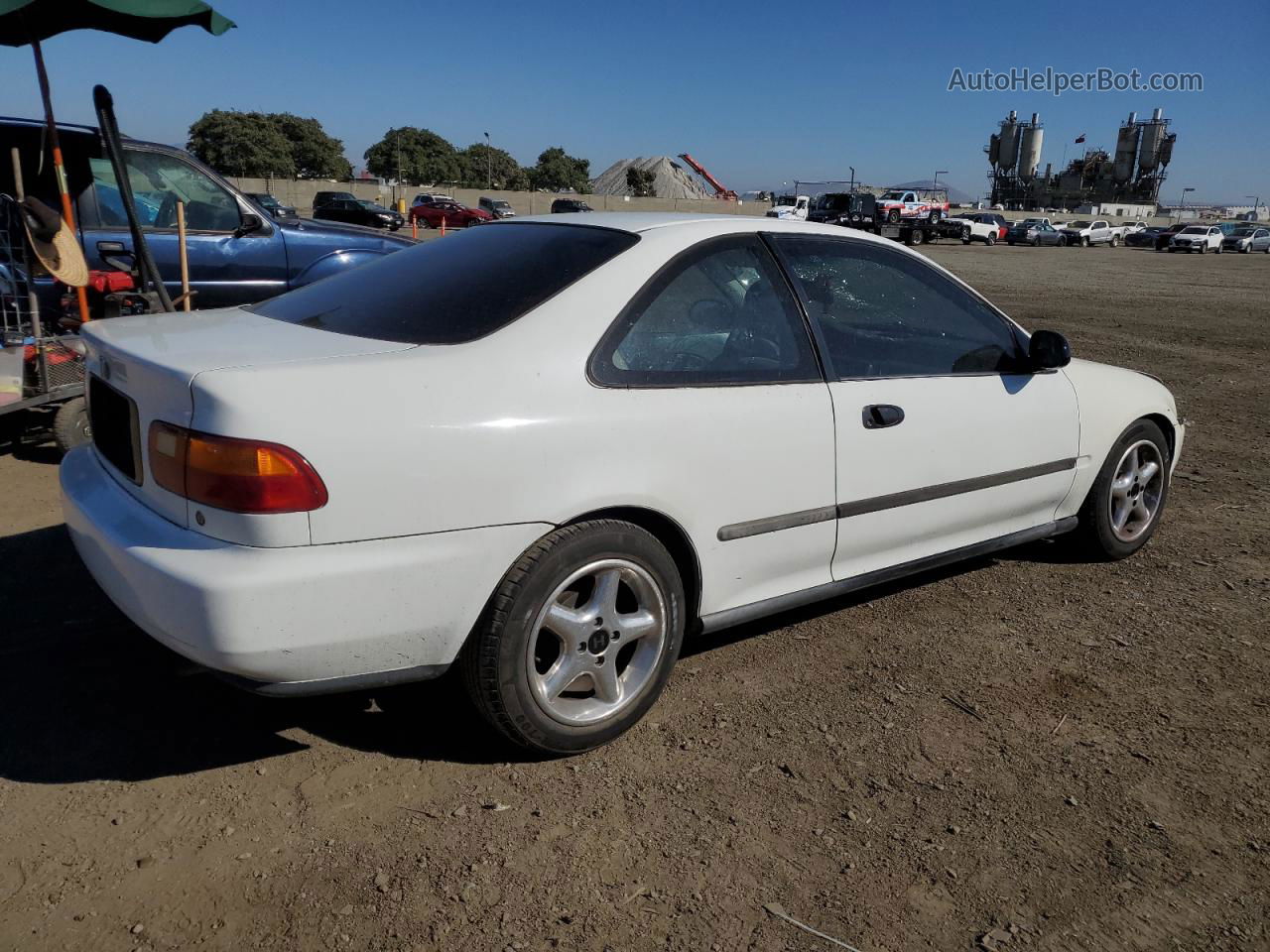 1995 Honda Civic Dx White vin: 2HGEJ2228SH557915