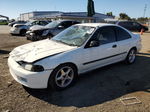 1995 Honda Civic Dx White vin: 2HGEJ2228SH557915