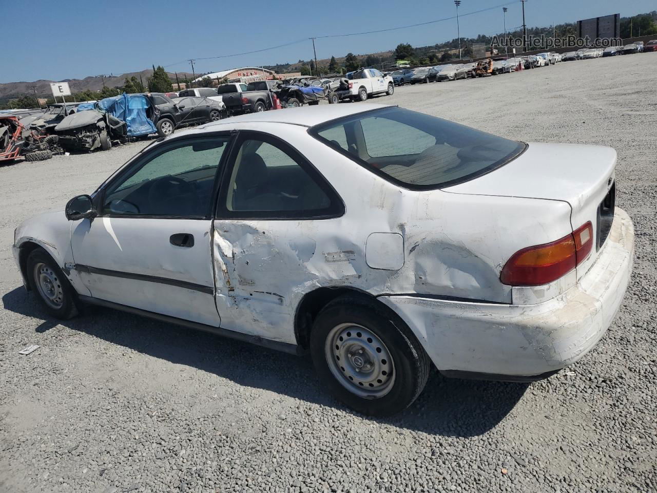 1993 Honda Civic Dx White vin: 2HGEJ2243PH513023