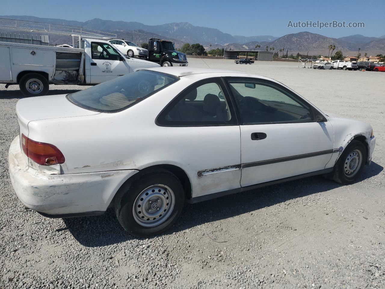 1993 Honda Civic Dx White vin: 2HGEJ2243PH513023