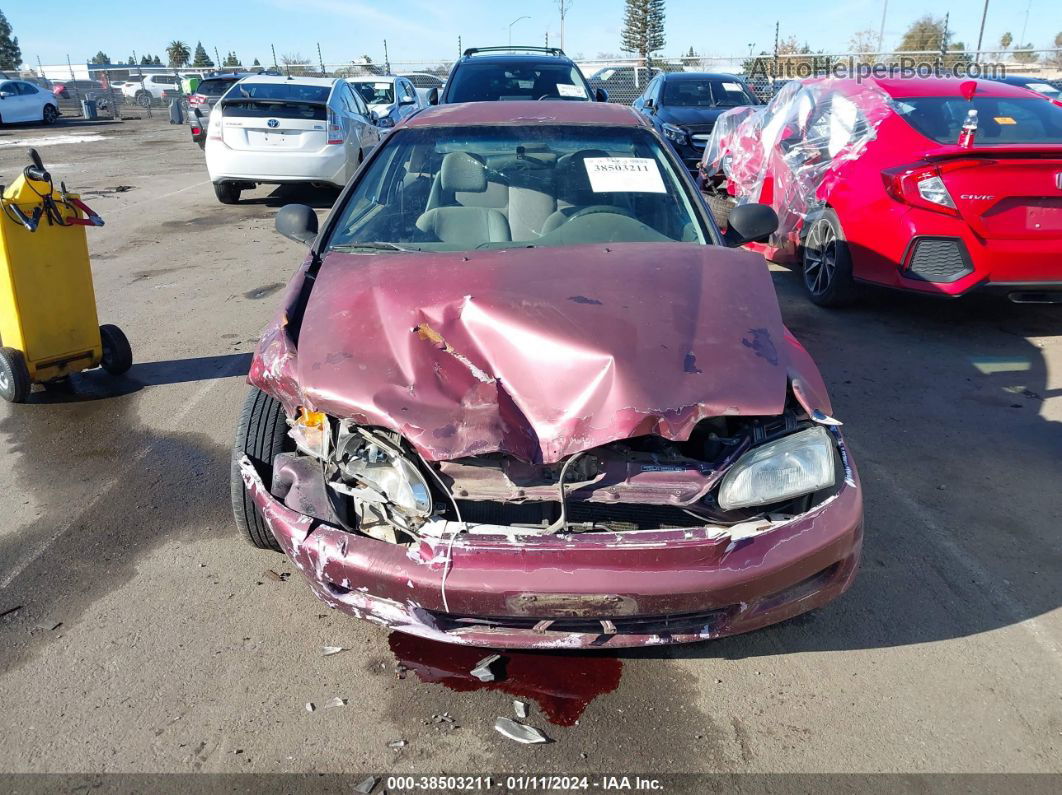 1993 Honda Civic Dx Red vin: 2HGEJ2246PH517230