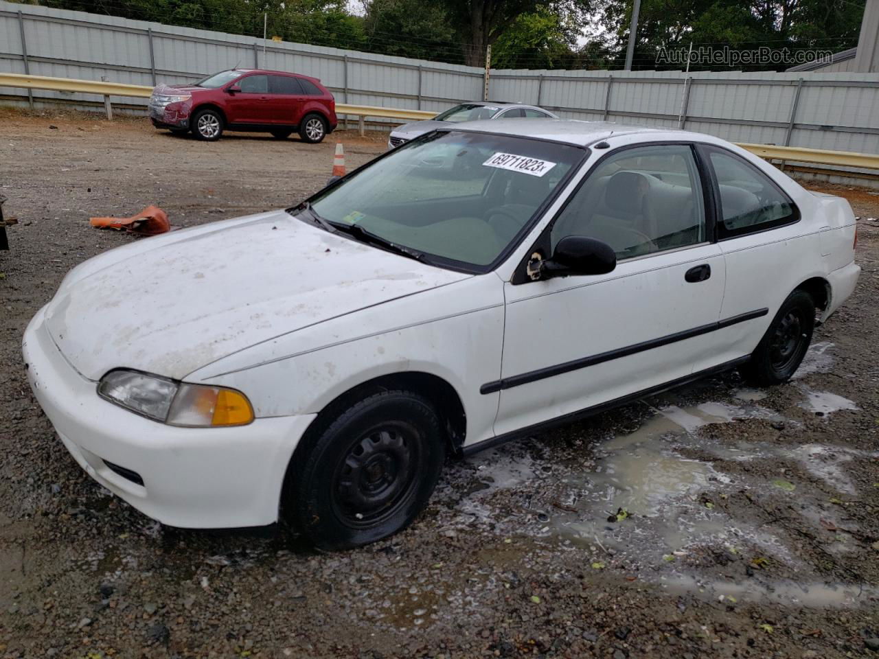 1993 Honda Civic Dx White vin: 2HGEJ2248PH505368