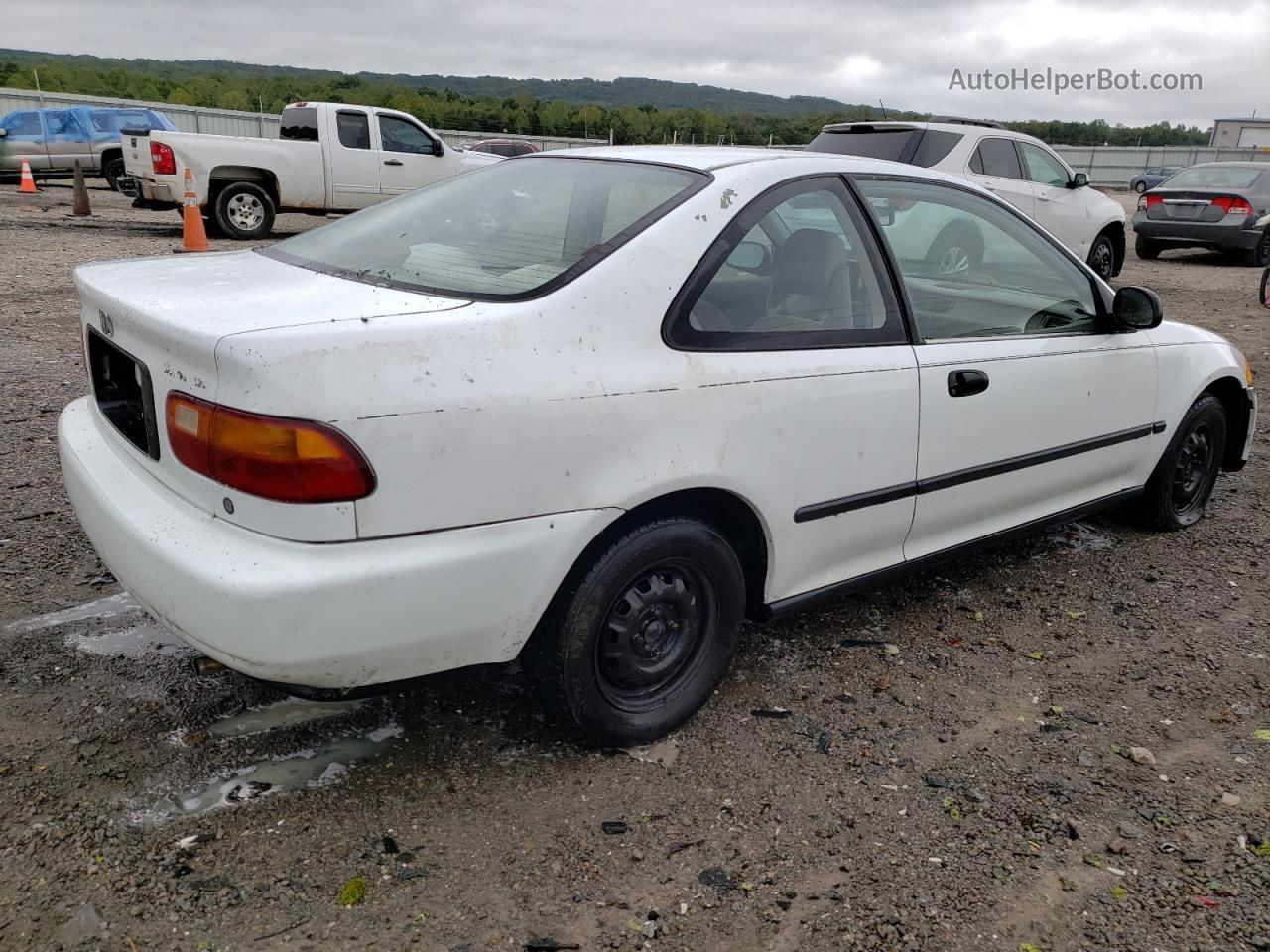 1993 Honda Civic Dx White vin: 2HGEJ2248PH505368