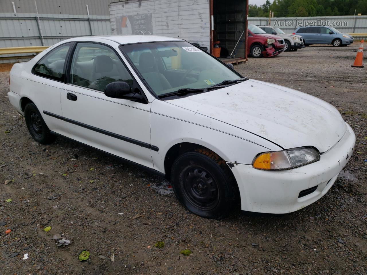 1993 Honda Civic Dx White vin: 2HGEJ2248PH505368