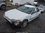 1993 Honda Civic Dx White vin: 2HGEJ224XPH520230