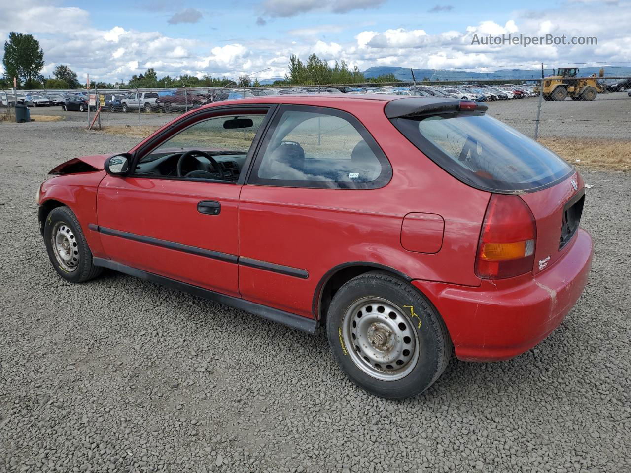 1998 Honda Civic Cx Red vin: 2HGEJ6325WH104296