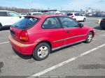 1996 Honda Civic Dx Red vin: 2HGEJ6342TH111655