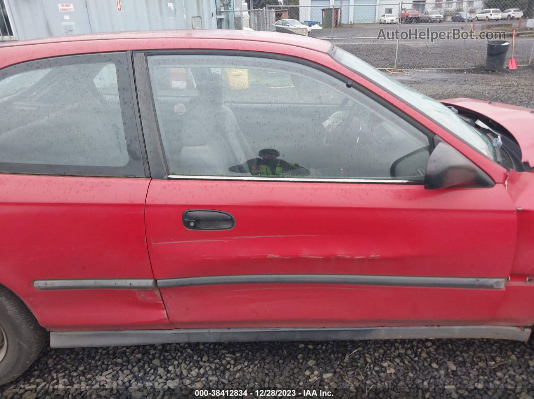 1996 Honda Civic Dx Red vin: 2HGEJ6342TH114734