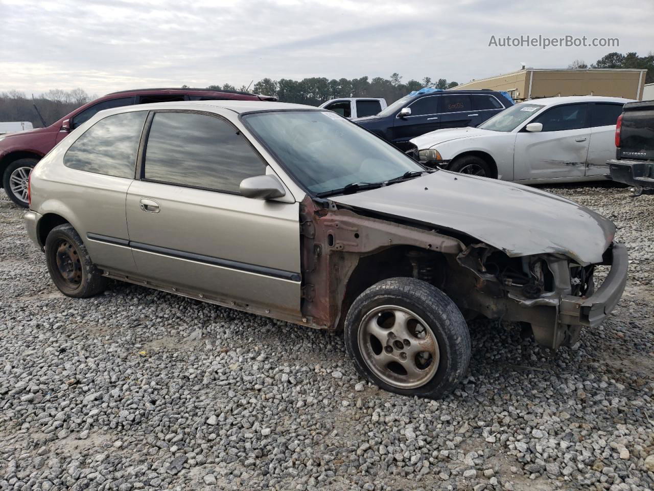 1996 Honda Civic Dx Серебряный vin: 2HGEJ6344TH114718