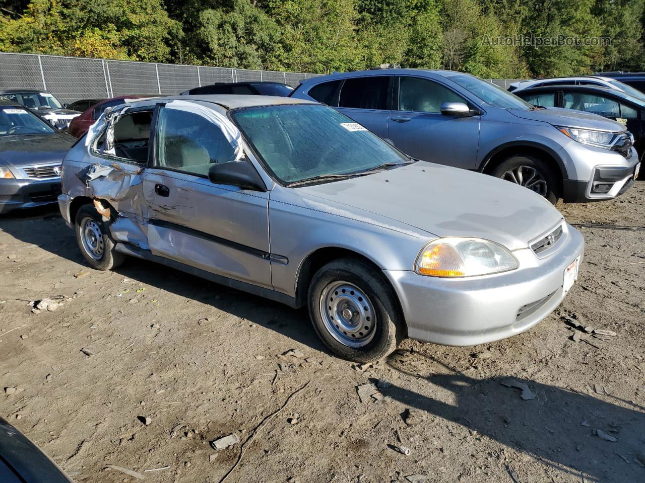 1996 Honda Civic Dx Серебряный vin: 2HGEJ6347TH118262