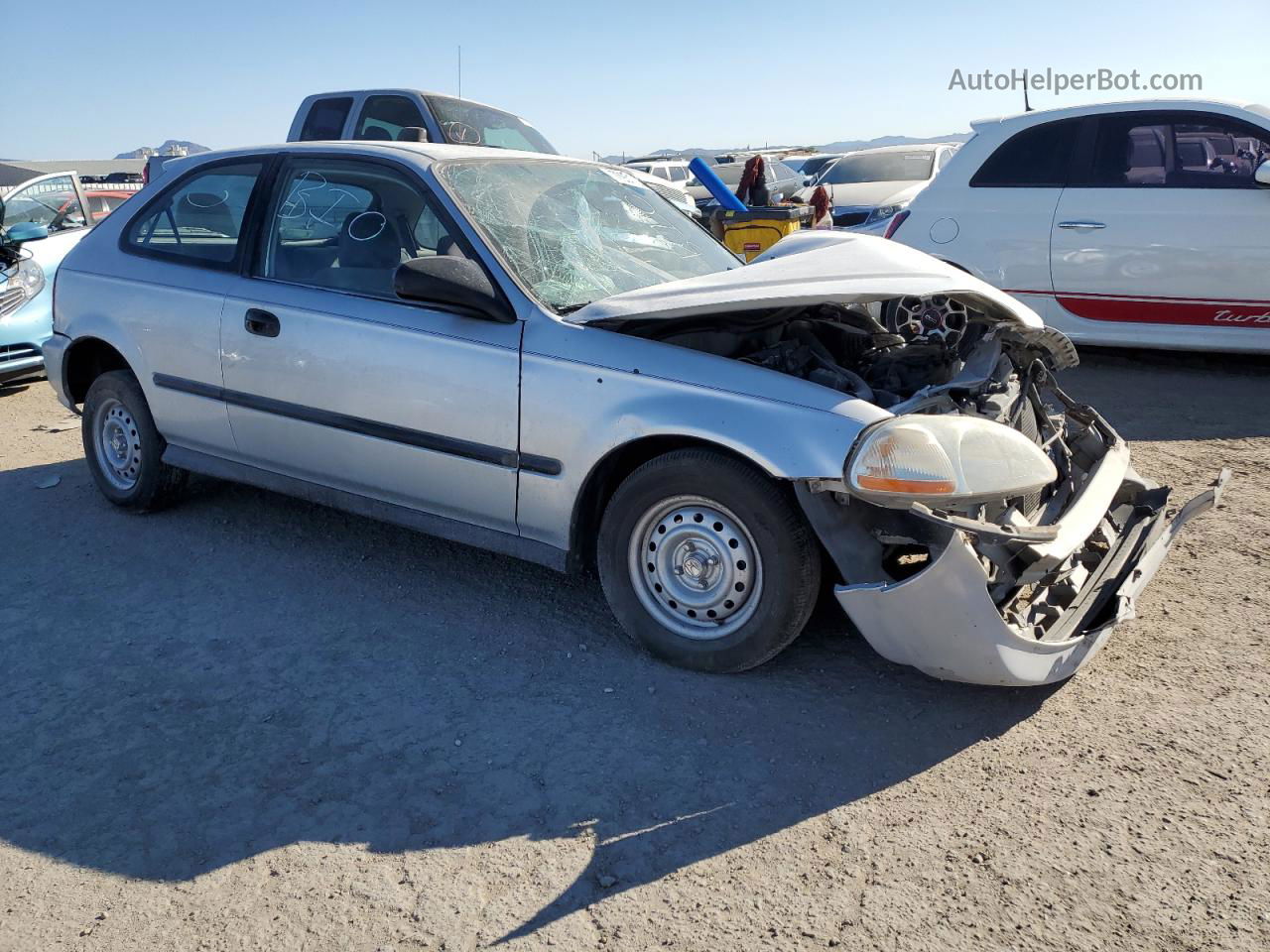 1996 Honda Civic Dx Silver vin: 2HGEJ6348TH113006