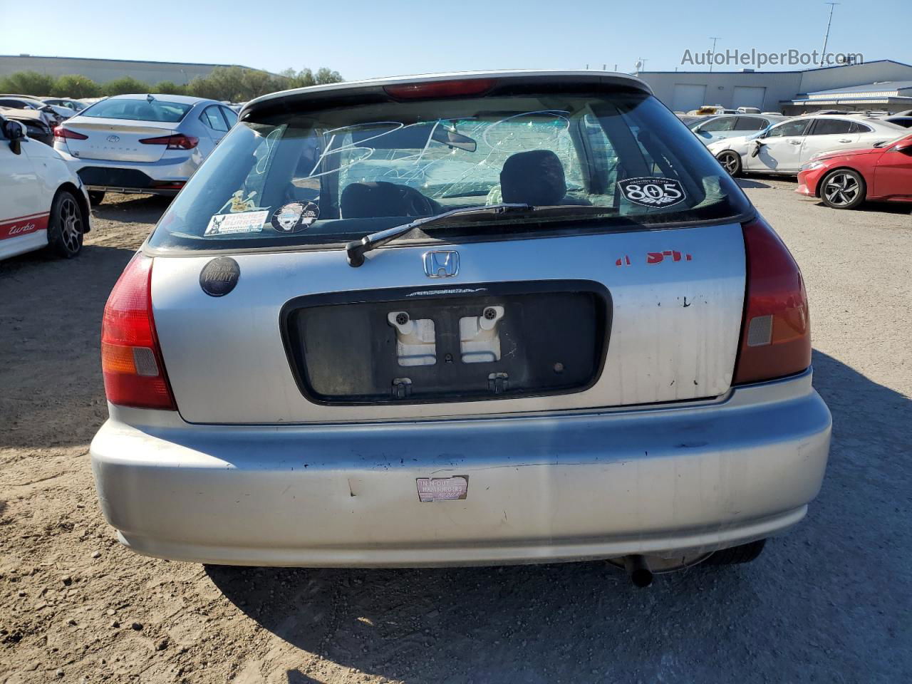 1996 Honda Civic Dx Silver vin: 2HGEJ6348TH113006