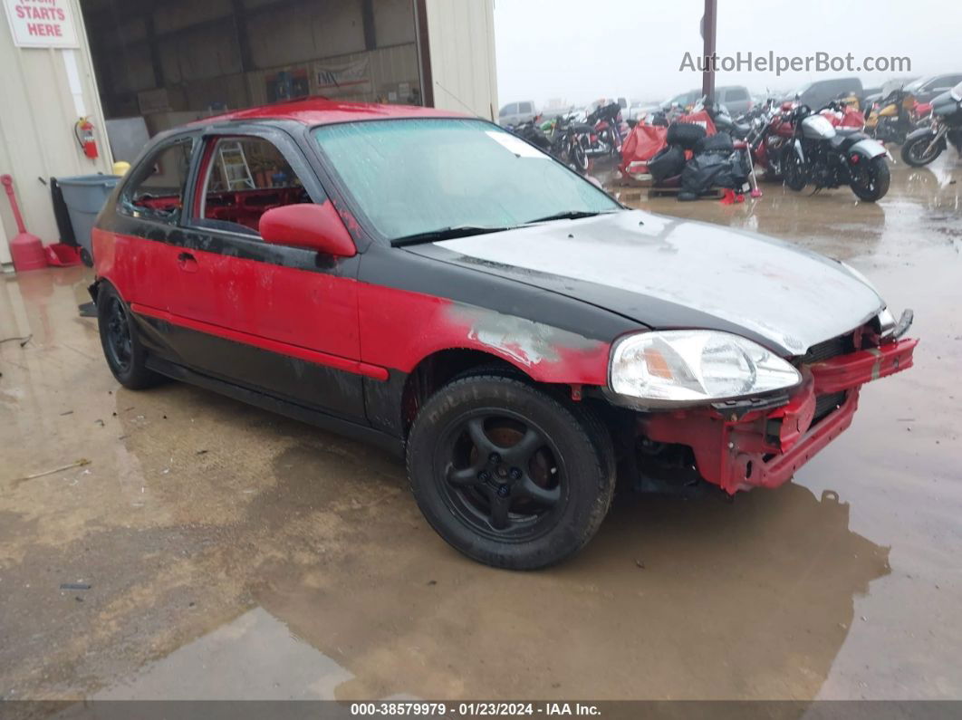 1998 Honda Civic Dx Red vin: 2HGEJ6348WH116704