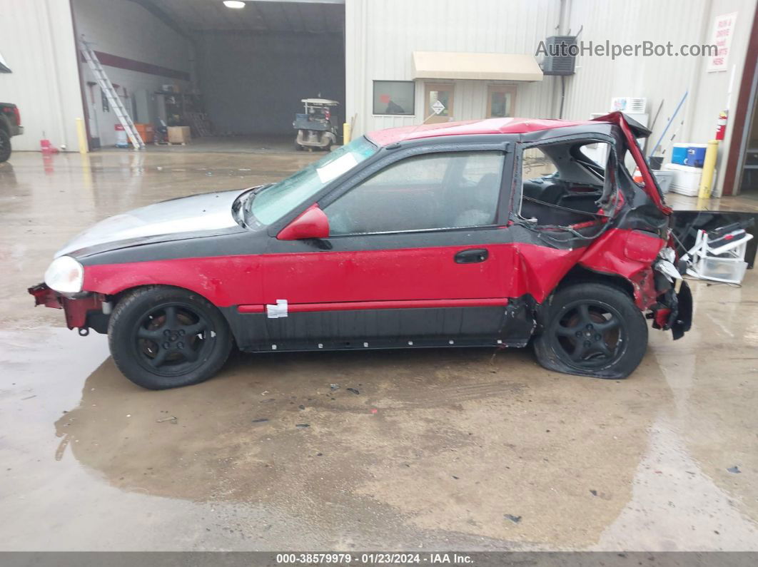 1998 Honda Civic Dx Red vin: 2HGEJ6348WH116704