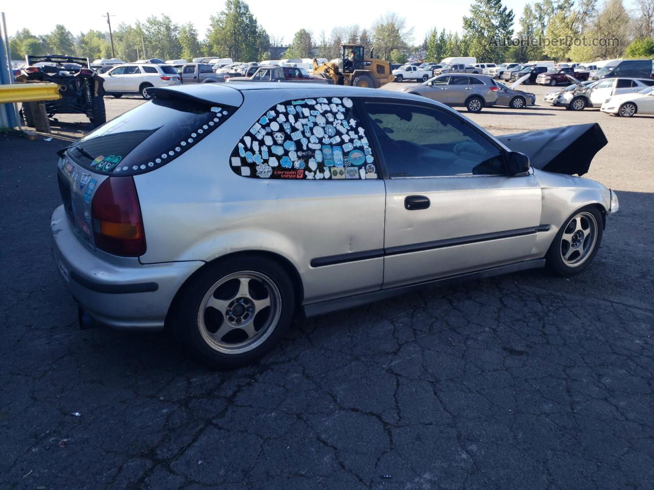 1998 Honda Civic Dx Silver vin: 2HGEJ6349WH117117