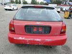 1996 Honda Civic Cx Red vin: 2HGEJ6421TH120375