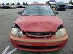 1996 Honda Civic Cx Red vin: 2HGEJ6421TH120375