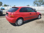 1998 Honda Civic Dx Red vin: 2HGEJ6444WH115533