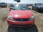 1998 Honda Civic Dx Red vin: 2HGEJ6444WH115533