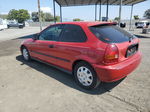 1998 Honda Civic Dx Red vin: 2HGEJ6444WH115533