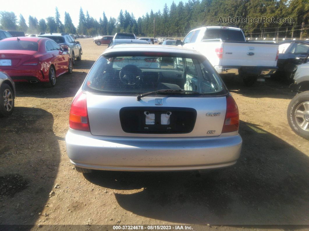 1998 Honda Civic Dx Silver vin: 2HGEJ6445WH110728